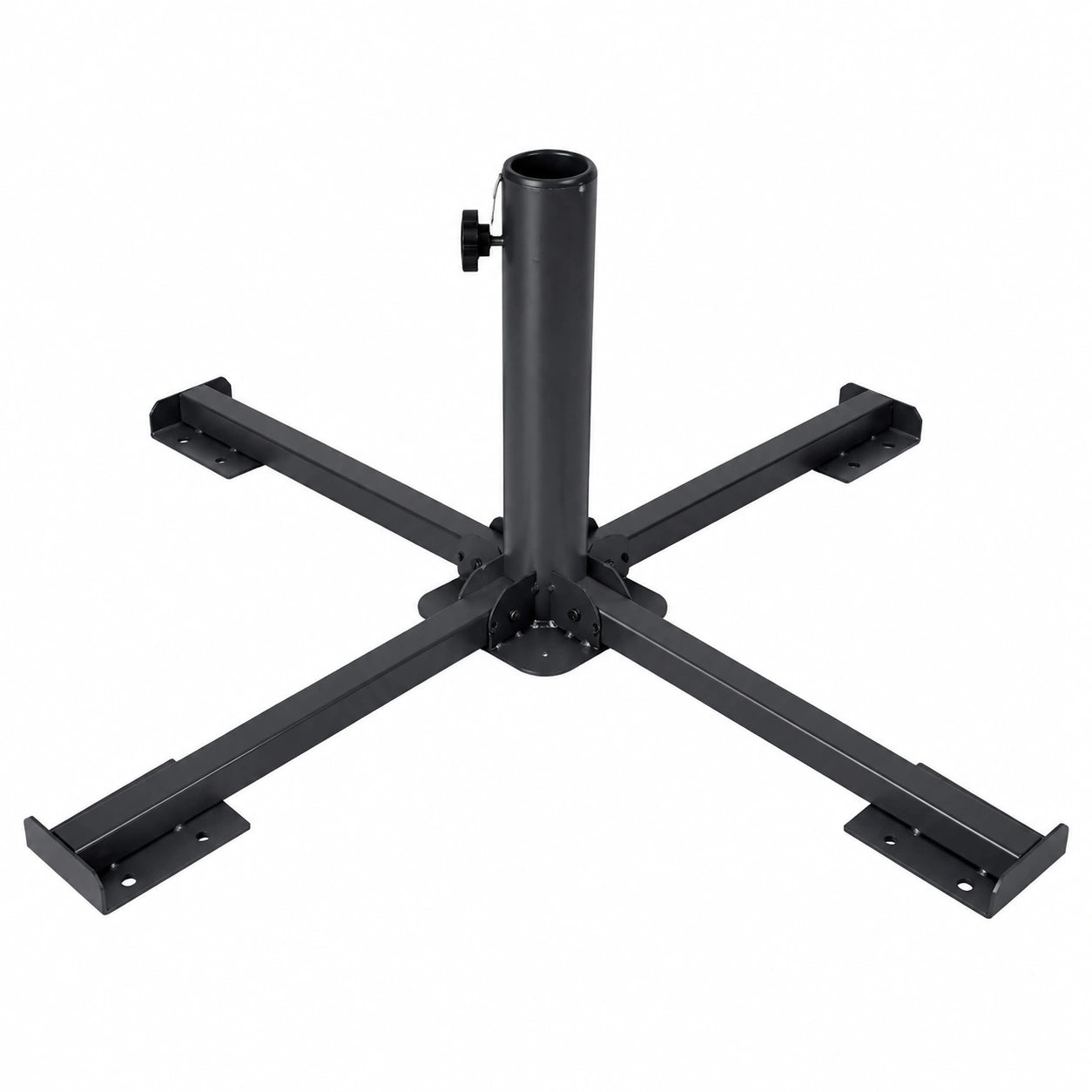 Aktive Tragbarer Metallständer, 86x86x34 cm, Durchmesser 38/48 mm, Schwarz
