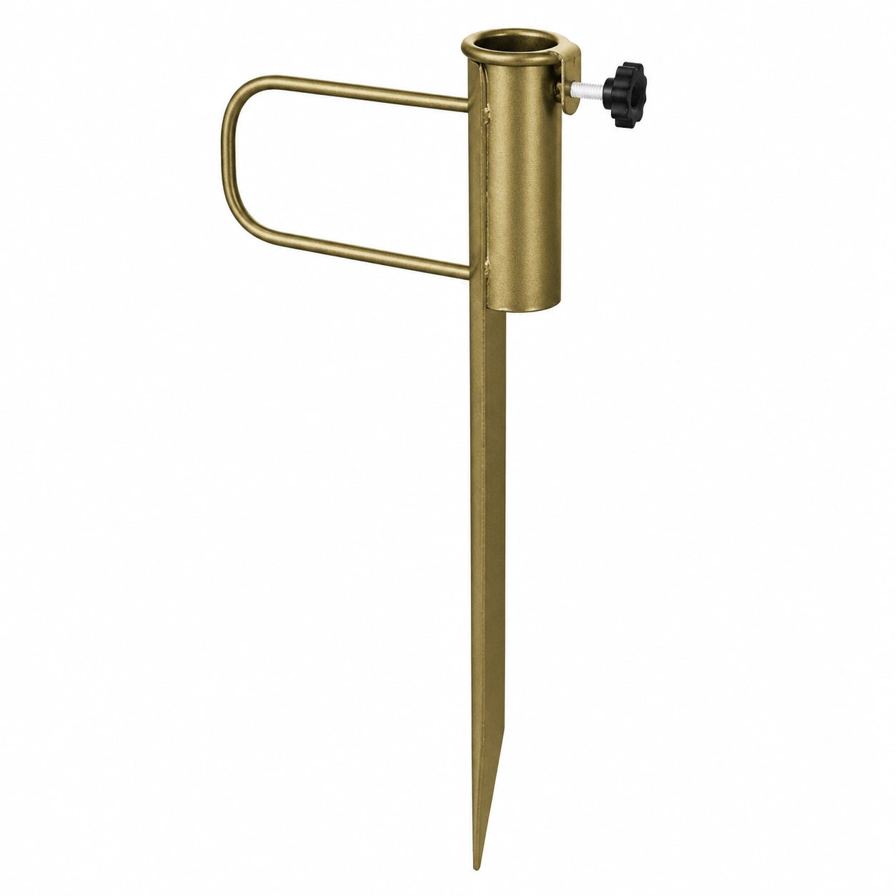 CampAir Verstellbarer Sonnenschirmhalter mit Rasendorn, 46 cm, Ø 41mm