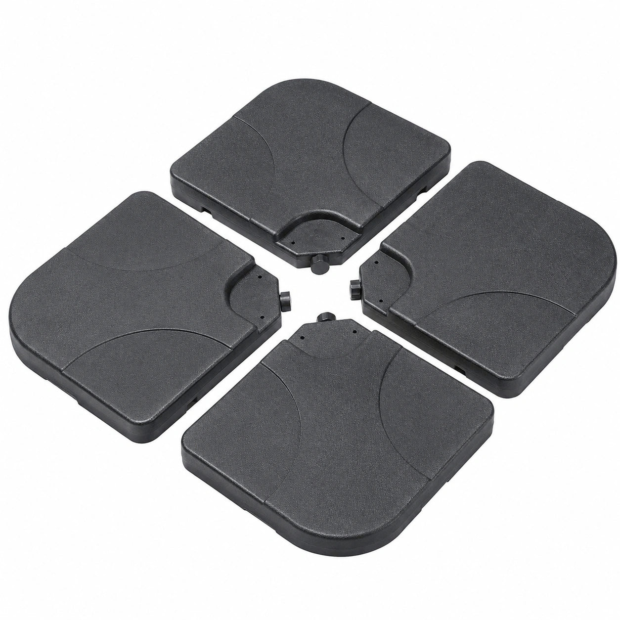 Sekey Schwerer Sonnenschirmständer für Bodenkreuz, Schwarz, 60-80 kg
