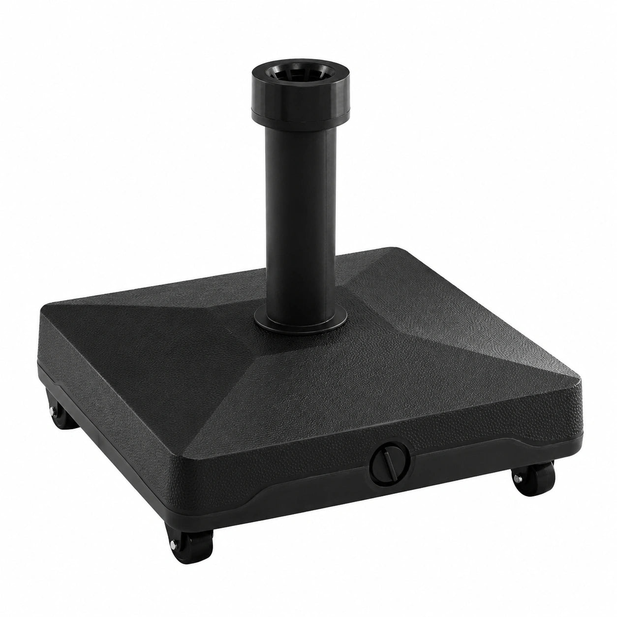 Stabiler Sonnenschirmständer mit Rollen, befüllbar für 32-48 mm Stangen