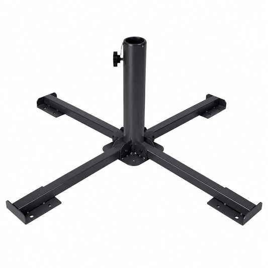 Aktive Tragbarer Metallständer, 86x86x34 cm, Durchmesser 38/48 mm, Schwarz