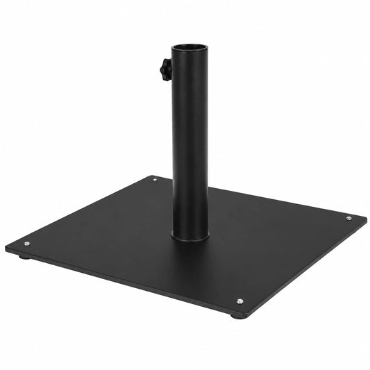 Stabiler Rechteckiger Sonnenschirmständer für 40/50 mm Stangen, Verstellbarer Fuß für Garten und Balkon