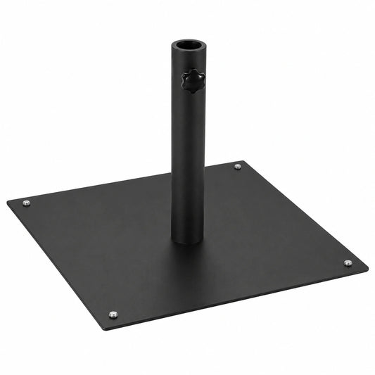 COSTWAY 15 kg Sonnenschirmständer, quadratisch, verstellbare Füße, passend für 40/50 mm Stangen, ideal für Garten und Balkon