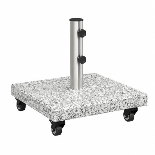 Granit-Sonnenschirmständer Grau 45 cm für Garten und Terrasse