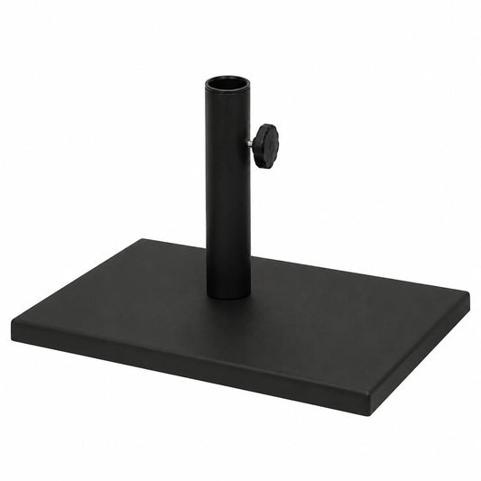 Dehner Regenschirmständer aus Metall, Schwarz, 49 x 30 x 24.5 cm, 20 kg