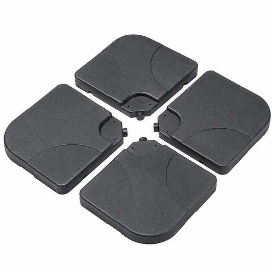 Sekey Schwerer Sonnenschirmständer für Bodenkreuz, Schwarz, 60-80 kg