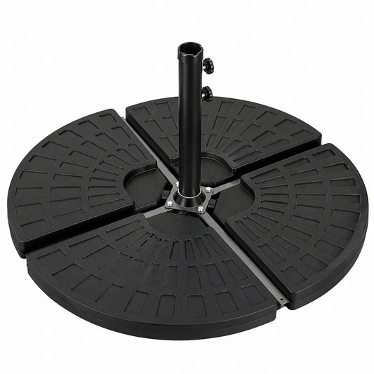MaxxGarden Befüllbarer Sonnenschirmständer – Stabiler Standfuß für Balkon – Geeignet für Sand oder Wasser – Größe 50x50x7,5cm, Gewicht bis 60kg