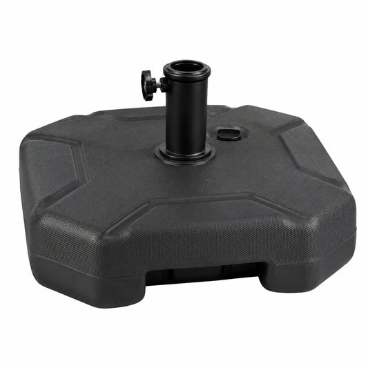 Füllbarer Sonnenschirmständer mit Griff, geeignet für 38/48 mm Schirmstangen, ideal für Garten und Pool