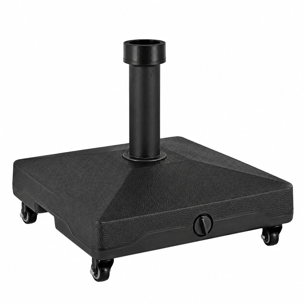 Rollbarer Sonnenschirmständer mit Wasser- und Sandfüllung, für 40/55 mm Schirmstangen, ideal für Garten und Terrasse