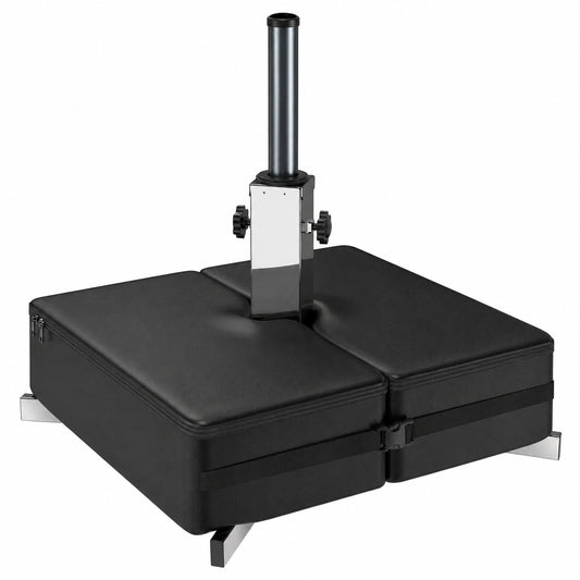 Robuster Sonnenschirmständer Schwarz für Balkon, Garten und Strand